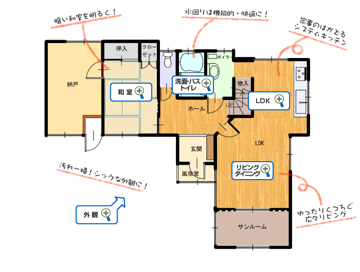 リフォーム例画像1階